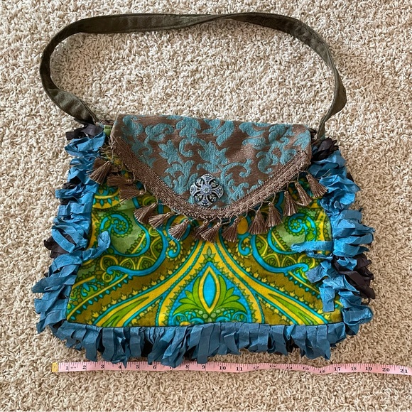 NWOT Izabella Rose Boho Hippie Purse Festival Bag Large Similar 2 Magnolia Pearl - Picture 3 of 6